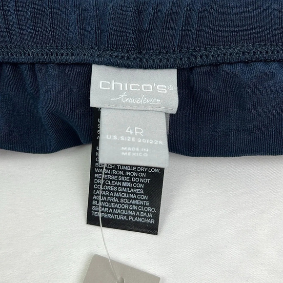 Chico’s Travelers New Women’s 20/22R Pull-on No Tummy Stretchy Straight Leg Pant - Picture 4 of 10